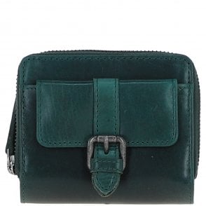 Ashwood Leather Multi Compartment Purse with Gift Box Green: P-60