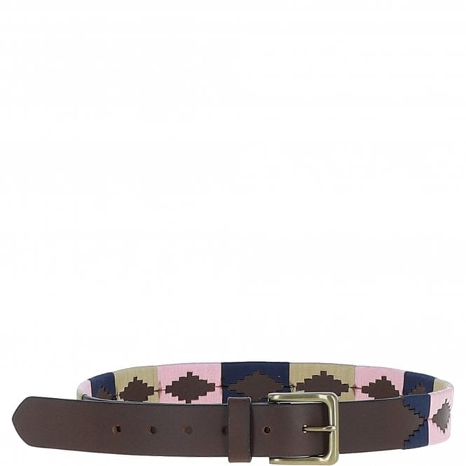 Ashwood Leather Multicolored Handmade Belt Beige: POF-17