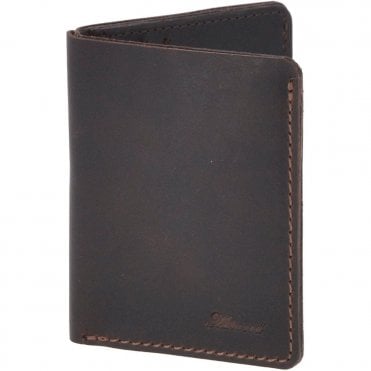 Leather Oily Hunter 6 Card Wallet Brown : 1886