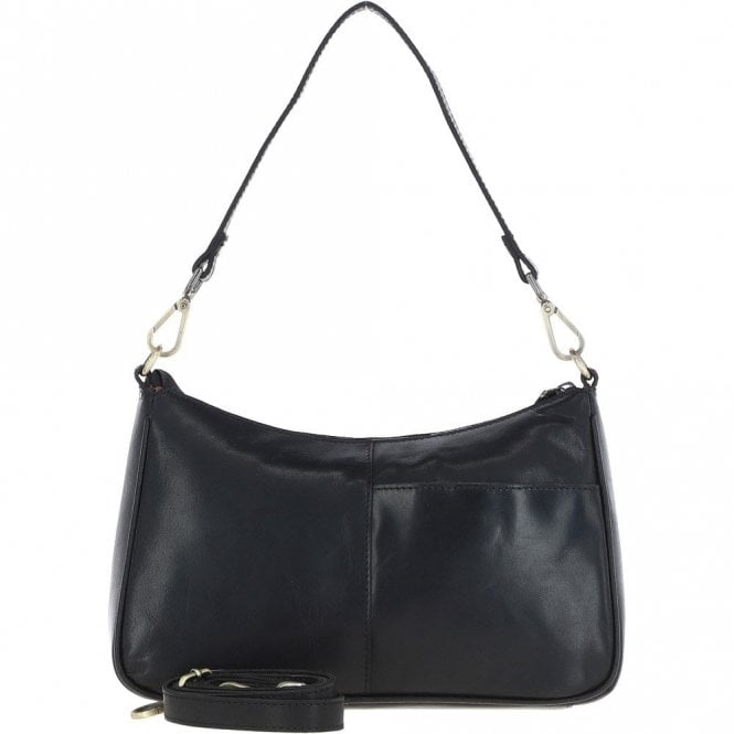 Ashwood Leather Shoulder Bag Black: T-84