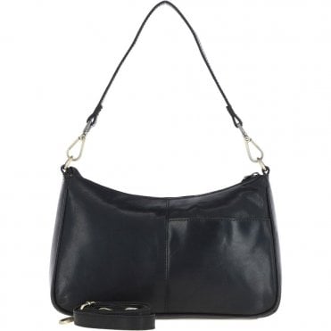 Ashwood Leather Shoulder Bag Black: T-84