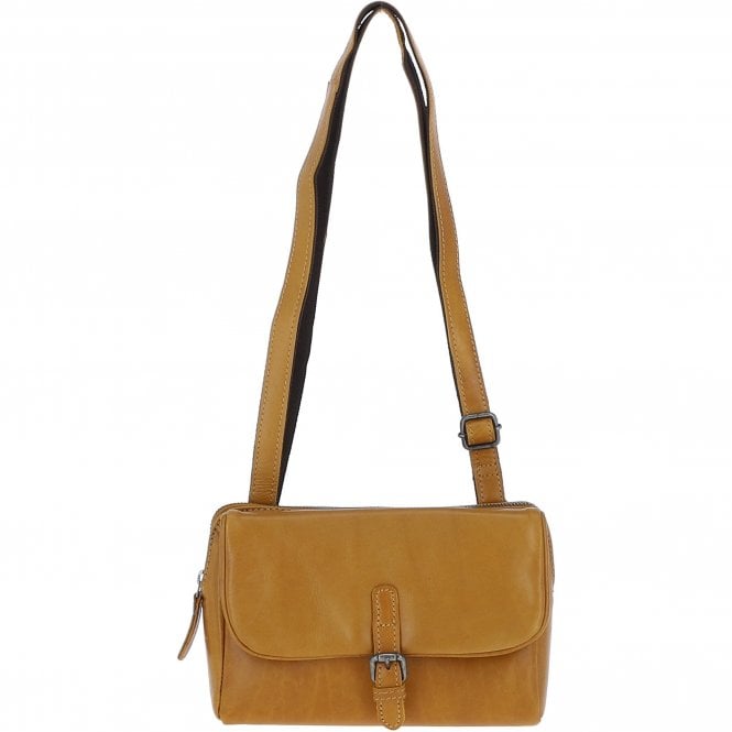 Ashwood Leather Shoulder x Crossbody Bag Mustard: P-65