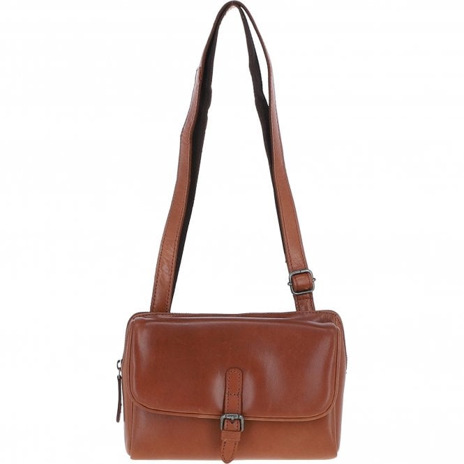 Ashwood Leather Shoulder x Crossbody Bag Tan: P-65