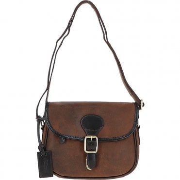 Ashwood Leather Small Saddle Bag Oily Brown: Joules