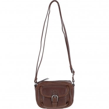 Ashwood Leather Smart Women's Buckle Crossbody Bag Chestnut: S-31