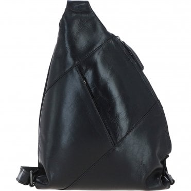 Ashwood Leather Spacious Unisex Sling Bag Black: P-67