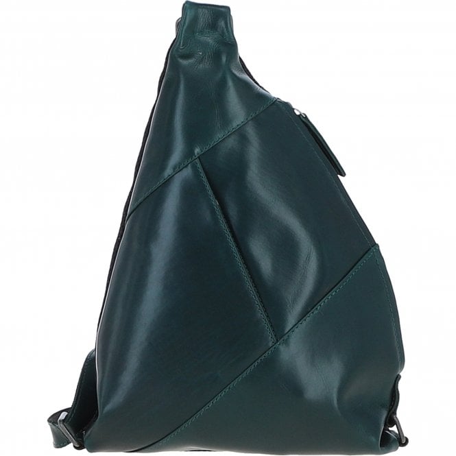 Ashwood Leather Spacious Unisex Sling Bag Green: P-67