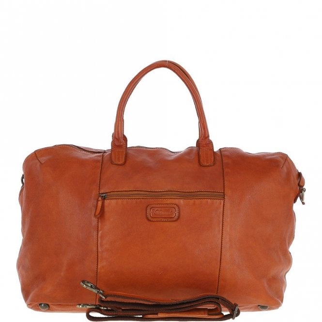 Ashwood Leather Travel Holdall Tan : Dylan