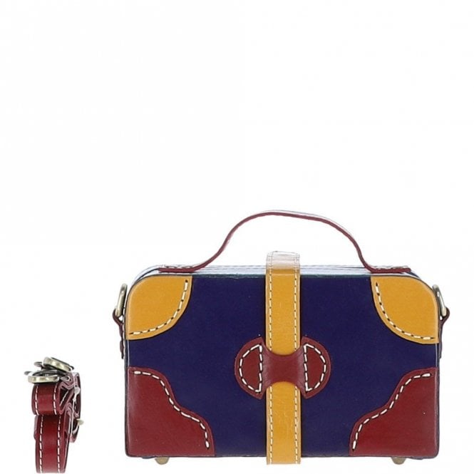 Ashwood Leather Trinket Box Navy: VIN-7