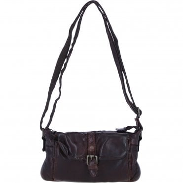 Ashwood Leather Vintage Crossbody Shoulder Bag in Brandy: D-51