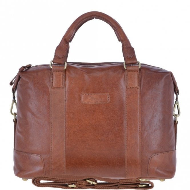 Ashwood Leather Vintage Laptop Work Bag Tan : G-34