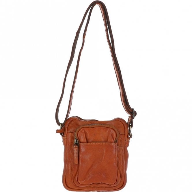 Ashwood Leather Vintage Small Flight Shoulder Bag Tan : FIN