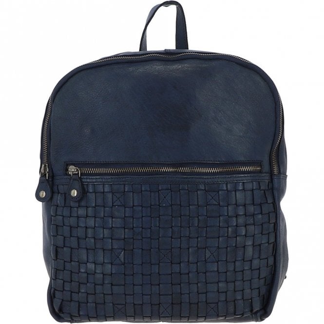 Ashwood Leather Vintage Wash Backpack Navy : D-74