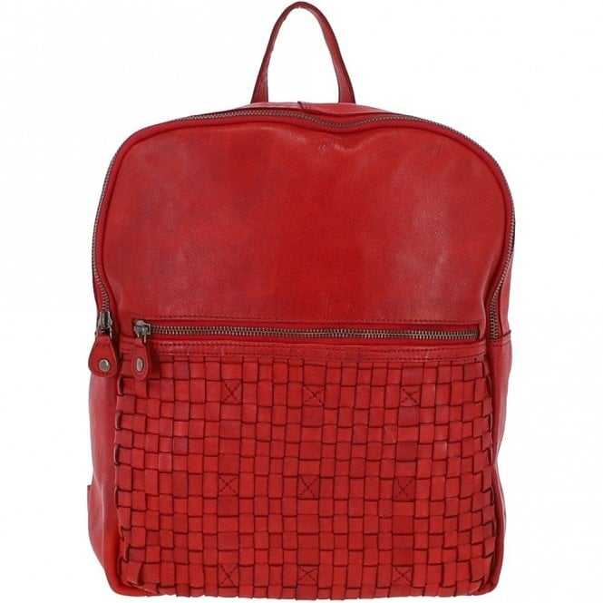 Ashwood Leather Vintage Wash Backpack Red : D-74