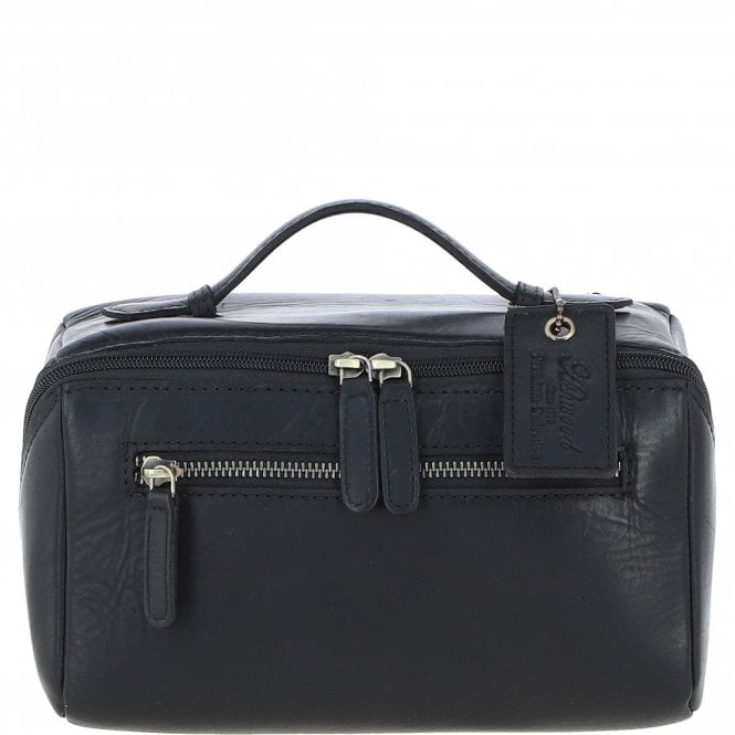 Ashwood Leather Washbag Black: K-49