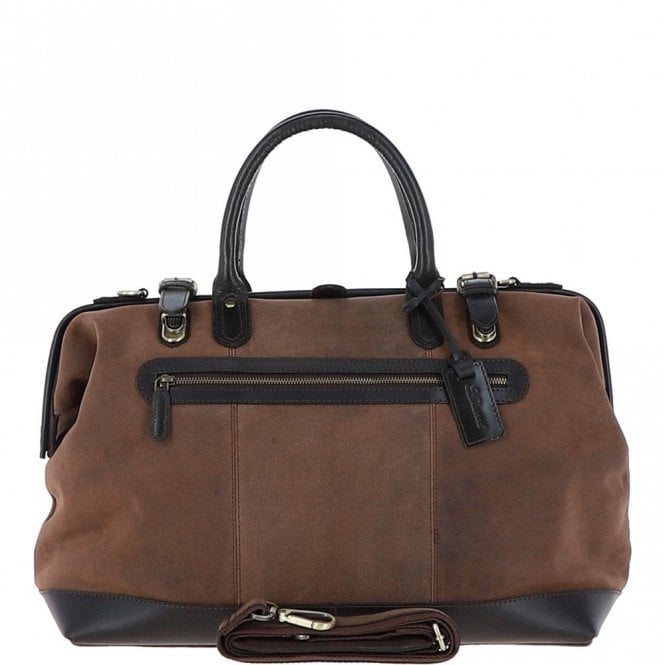 Ashwood Leather Weekend Holdall Brown : DR BAG