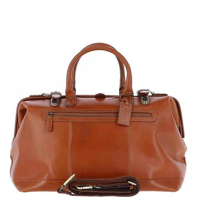 Ashwood Leather Weekend Holdall Chestnut : DR BAG