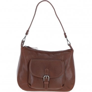 Ashwood Leather Women’s Buckle Shoulder Tote Bag Chestnut: S-33