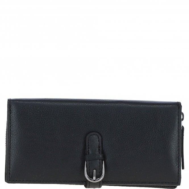 Ashwood Leather Women's Medium Sleek Purse Black: S-41