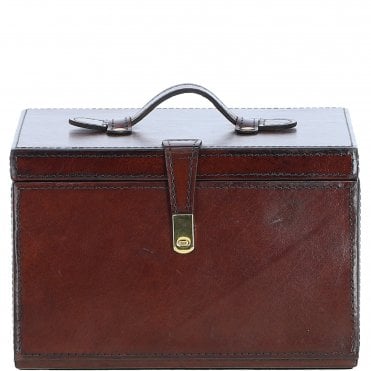 Ashwood Leather's Luxury Jewellery Box Medium Chestnut: LF-166