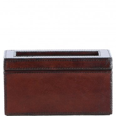 Ashwood Leather's Premium Double Watch Case with See-Through Lid Chestnut: LF-106