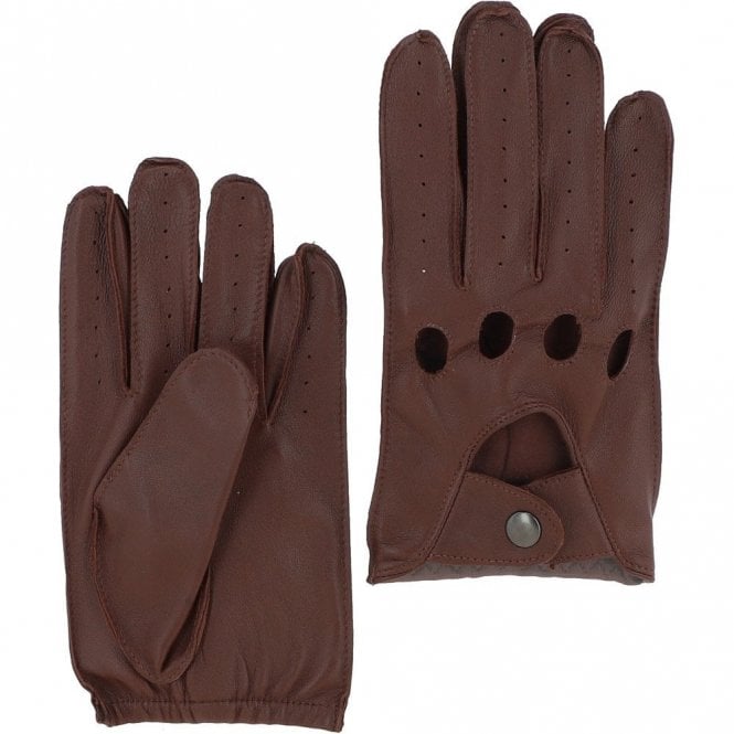 Ashwood Lightweight Natural Skin Lined Leather Driving Gloves Tan - 750