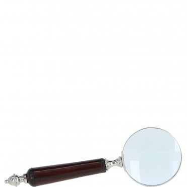 Luxuary Leather Handled Magnifying Glass Chestnut: LF-130