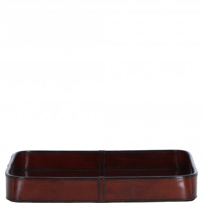 Ashwood Luxuary Leather Serving Tray Chestnut: LF-158