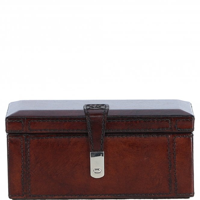 Ashwood Luxury Leather Dual Watch & Bracelet Storage Box Chestnut: LF-119