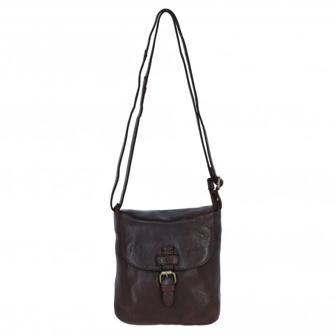Ashwood Luxury Small Leather Flight Bag Brandy: D-90