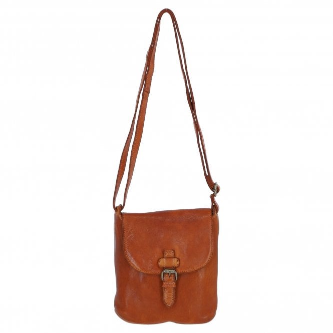 Ashwood Luxury Small Leather Flight Bag Tan: D-90