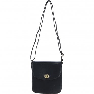 Ashwood Medium Leather Crossbody Bag Black: V-81
