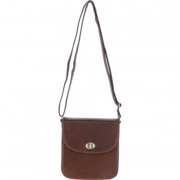 Ashwood Medium Leather Crossbody Bag Brown: V-81