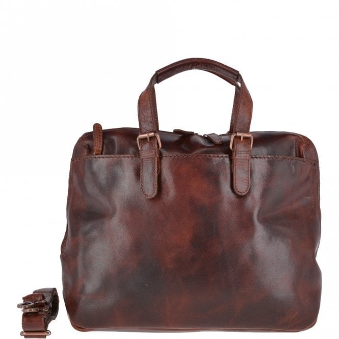 Ashwood Medium Leather Vintage Laptop Bag Tan: Ralph