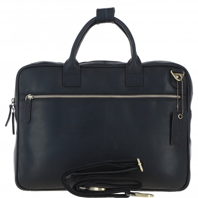 Ashwood Medium Luxury Leather Ipad Work Bag Black: K-46