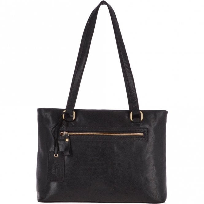 Ashwood Medium Vintage Leather Handbag Black – G26