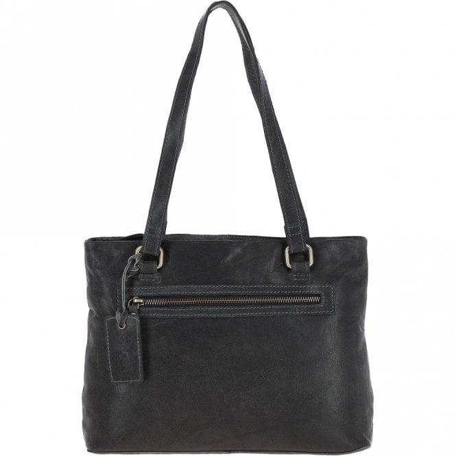 Ashwood Medium Vintage Leather Handbag Grey: G26