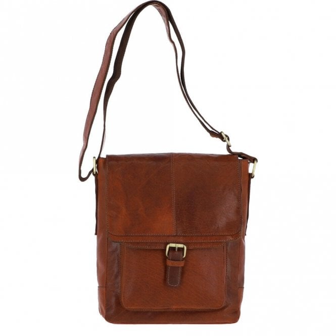 Ashwood Medium Vintage Wash Leather Travel Bag Tan: G-32