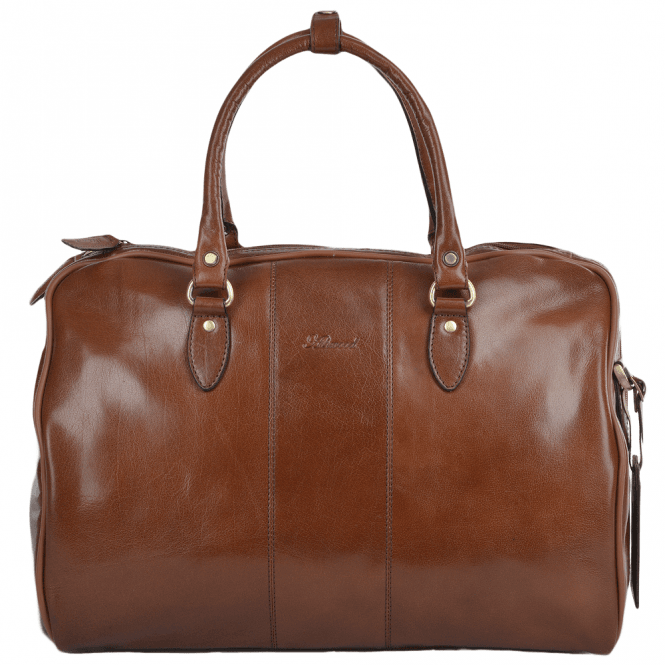 Ashwood Medium Weekend Leather Holdall Chestnut/vt : Harry