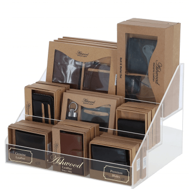 Ashwood Men's Assorted 50 Wallet Bundle + FREE Display Stand Included