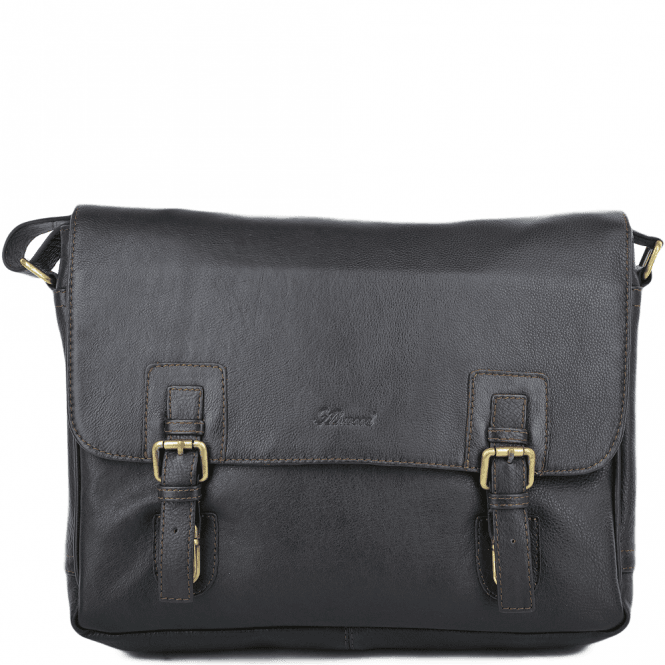 Ashwood Mens Double Clasp Laptop Satchel Brown/tum : Jasper