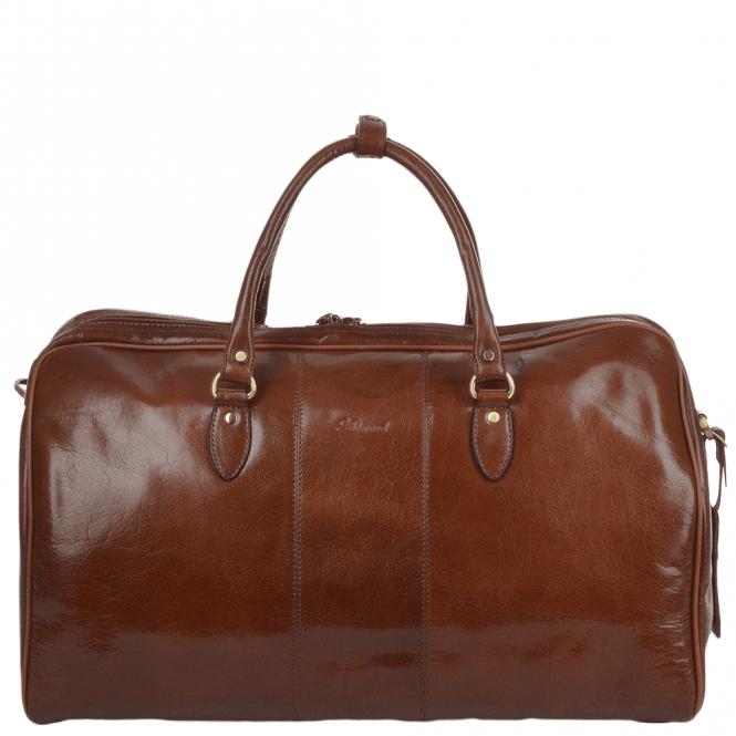 Ashwood Mens Large Leather Weekend Holdall Chestnut/vt : Charles