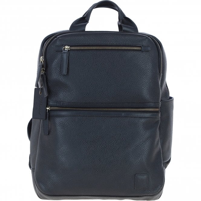 Ashwood Mens Leather Backpack Black: Jordan