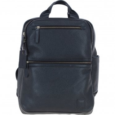 Mens Leather Backpack Black: Jordan