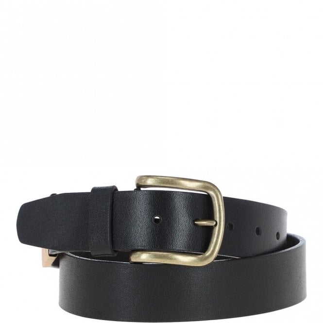 Ashwood Mens Leather Belt Black: MB-107