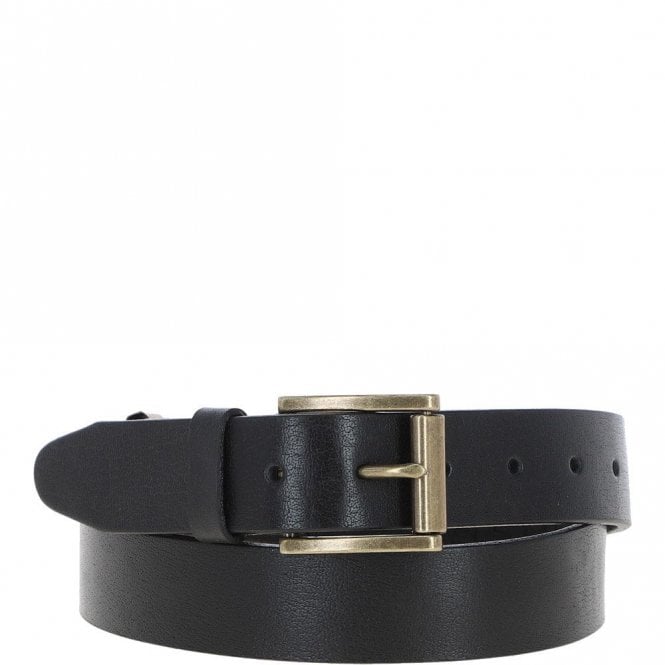 Ashwood Mens Leather Belt Black: MB-109