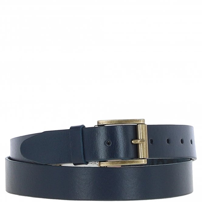 Ashwood Mens Leather Belt Navy: MB-109