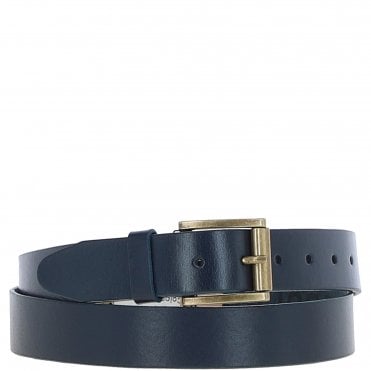 Mens Leather Belt Navy: MB-109