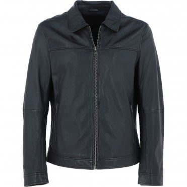 Ashwood Mens Leather Biker Jacket Black: AMJ-9