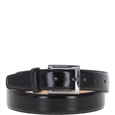 Mens Leather Chino Belt Black: MB-102